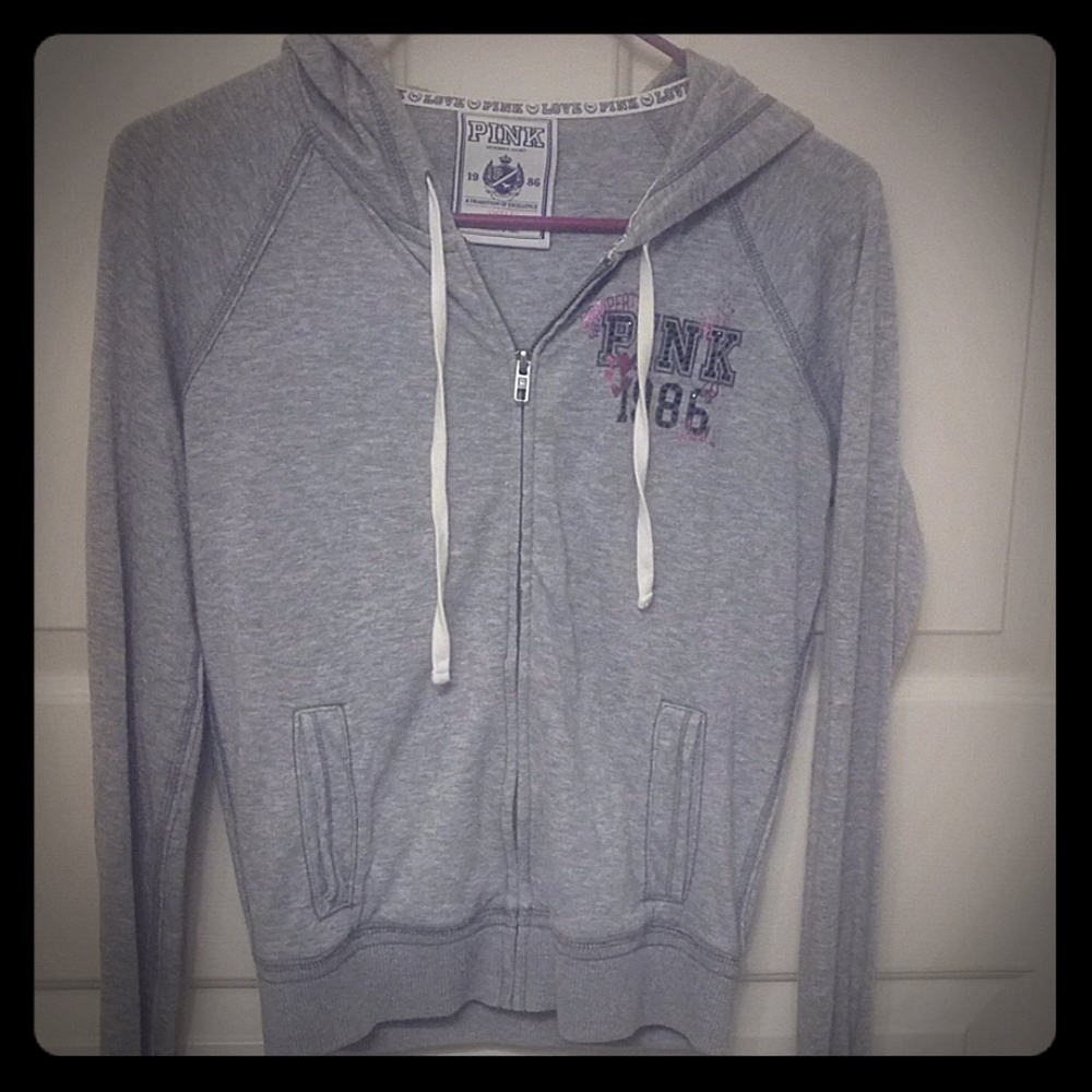 Victoria's Secret PINK Gray Hoodie Jacket